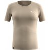 Salewa Puez Sporty Dry W T-Shirt quicksand 44; Hnědá triko