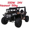 JOKO Elektrické autíčko BUGGY UTV 24V 200W, penové kolesá, Dvojmiestne kožené sedadlo, nosnosť 50kg, maskáčové