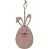 Veľkonočná závesná dekorácia drevený zajac