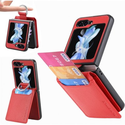 Púzdro JSM CARD s priehradkami karty Samsung Galaxy Z Flip5 5G červené