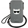Karl Lagerfeld Choupette Head Saffiano PU Pouch L Grey