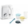 Beaba set parný varič a mixér Babycook® Solo, 3 dózy z kvalitného skla a silikónová lyžička 912675-1