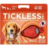 TICKLESS PET Prívesok ultrazvukový odpudzovač kliešťov a bĺch pre psy, oranžový, 1x1 ks