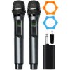 MG Stage bezdrôtový mikrofón 2ks, čierny