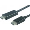 PremiumCord DisplayPort na HDMI kábel 1m M/M kportadk01-01