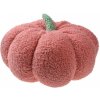 Clayre & Eef Ružový dekoračný vankúš v tvare tekvice Pumpkin - Ø 28*18 cm - Clayre & Eef
