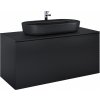 Elita Glam skrinka 122x47.1x54 cm závesná kúpeľňová skrinka pod umývadlo čierna RE011200167160