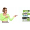 Dymo originální páska do tiskárny štítků, Dymo, 45015, S0720550, červený tisk/bílý podklad 45015