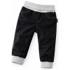 Detské softshellové nohavice ROCKINO Hustey jar/jeseň – vodeodolné Farba: čierno-sivá, Veľkosť: 74