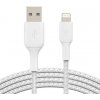 Belkin kábel Boost Charge Braided USB to Lightning 2m - White CAA002bt2MWH