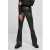Urban Classics Dámske kožené nohavice Ladies Synthetic Leather Flared Pants Farba: Black, Veľkosť: 3XL