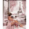 Diamondi Diamantové maľovanie POHĽAD NA EIFFELOVU VEŽU 40 x 50 cm vypnuté plátno na rám