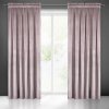 Prehozynapostel Púdrovo ružové zatemňovacie závesy s riasiacou páskou cm