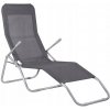 Záhradné lehátko SPRINGOS SIESTA tmavo šedé