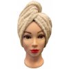 Rýchloschnúci froté Turban na vlasy béžový TiaHome