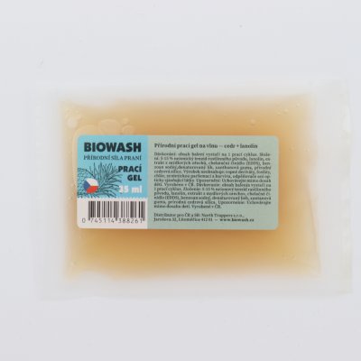 Biowash Prací gél na vlnu s cédrom a lanolínom 35 ml