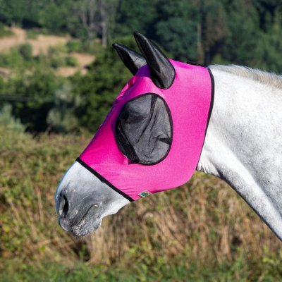 USG Maska proti hmyzu Spandex s ochranou uší pink
