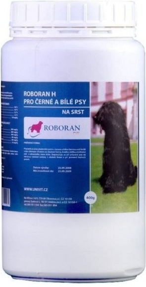 Univit Roboran H PLV PRO ČERNÉ A BÍLÉ PSY 400 g