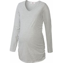 bellybutton dámske tehotenské tričko s dlhým rukávom sivá