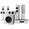 JBL kompletní 5.1 set AV zesilovače a reproduktorů pro domácí kino, bílý (hasma710s260fsubb)