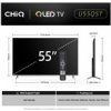 CHiQ U55QST TV 55 , UHD, QLED, ultratenká, Google TV, DLG 120 Hz, Dolby Audio, Frameless, metalická