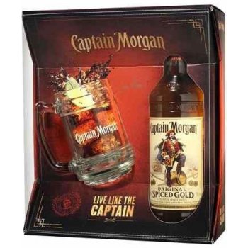 Captain Morgan Spiced 0,7 l (darčekové balenie korbel)