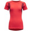 Devold dámske tričko s krátkým rukávom Hiking Woman T Shirt | farba: POPPY/BEETROOT, veľkosť: S