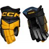 Hokejové rukavice CCM JetSpeed FT880 Black/Sunflower Junior 12 palcov