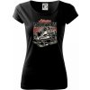 Snežný skúter kostra - Dámske tričko Pure - L ( Čierna )