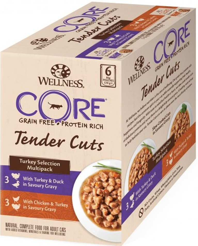 Wellness CORE Tender Cuts Morčací 6 x 85 g