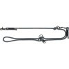 Trixie Soft Rope predlžovacie okrúhle tkané vodítko, čierna/sivá 2,00 m/ 13 mm
