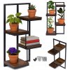 Držiak Na Kvetináč , závesná polica na kvety, dekorácie, 4 úrovne, loft ModernHome