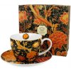 DUO ART porcelánová žanka na kávu a čaj s tanierikom GALLERY CRAY FLORAL BY WILLIAM MORRIS 470 ml