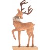 Vianočná dekorácia Jeleň z umelej kože 31 cm, var. II