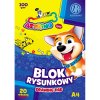 ASTRINO Náčrtník / skicár A4, 20 listov 100g/m2, mix motívov, 106021011