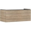 Hansgrohe Xelu Q Umývadlová skrinka, 50x118x55 cm, 1 zásuvka, prírodný dub/matná biela 54064700-HG