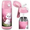 Detská termo fľaša z nerezovej ocele so slamkou JARLSON CHARLI Cat II 350 ml