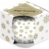 Emocio Sklo Dekor 70x62 mm Magic Snowing bielo-zlatá, vonná sviečka