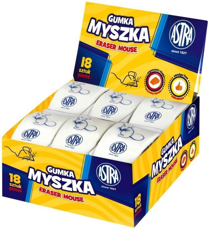 ASTRA Mouse Ergonomická biela guma 403118003