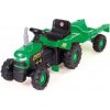 DOLU traktor šliapací s vlečkou zelený