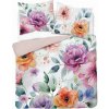 Detexpol obliečky 3D Kvety akvarel micro Polyester mikrovlákno 220x200 2x70x80