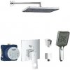 SANITINO - Sprchový set s batériou a telesom pod omietku Grohe, príslušenstvo kielle, chróm SANI21GKK018