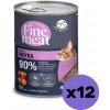 PetRepublic Fine Meat morčacie jedlo 12x400g pre mačky