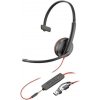 Poly náhlavní souprava Blackwire 3215, 3,5 mm jack + USB-C/A adaptér, mono 8X227AA
