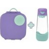 b.box Box na občerstvenie stredný + Fľaša Sport na pitie 600 ml - set lilac pop