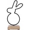 Dekorácia z mangového dreva a kovu ORION Zajac