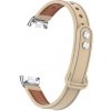 Kožený remienok pre Xiaomi Mi Smart Band 8 - Béžová