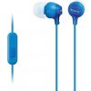 SONY slúchadlá MDR-EX15AP, handsfree, modré MDREX15APLI.CE7