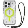UAG Pathfinder Clear MagSafe - extrémne odolný kryt na iPhone 16 Pro - Aktívna neónová (s pútkom)
