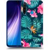Picasee silikónový čierny obal pre Xiaomi Redmi Note 8 - Pink Monstera